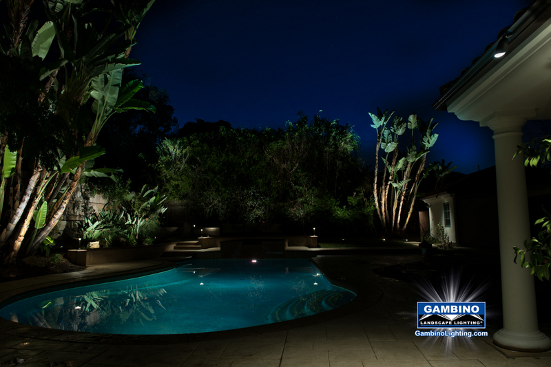 Notice the right side of the pool is dark